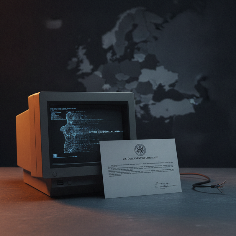 contrôle export IA — une directive officielle américaine éteint un modèle d'intelligence artificielle, l'Europe plongée 