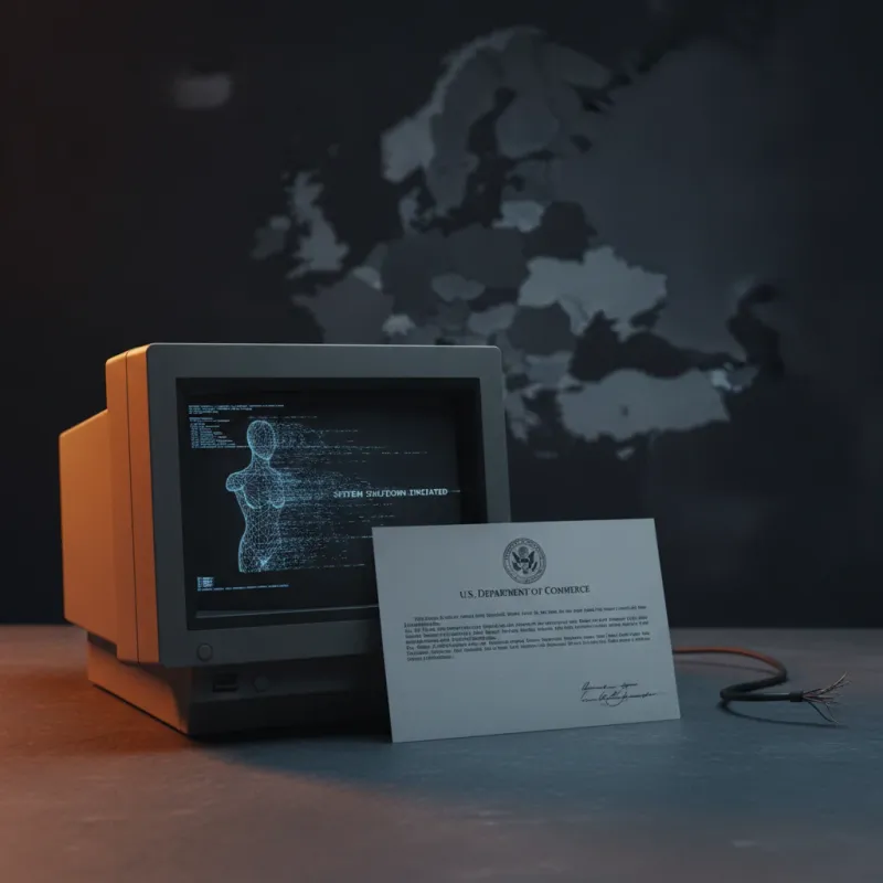 contrôle export IA — une directive officielle américaine éteint un modèle d'intelligence artificielle, l'Europe plongée 